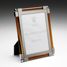 William Yeoward New Classic Amber 5" x 7" in Amber, photo frame, detail view