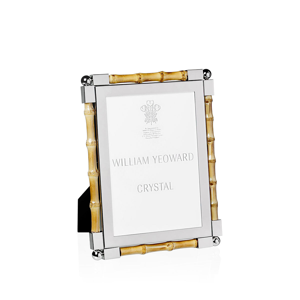 William Yeoward New Classic Bamboo 5" x 7" in Bamboo, photo frame, on a white background