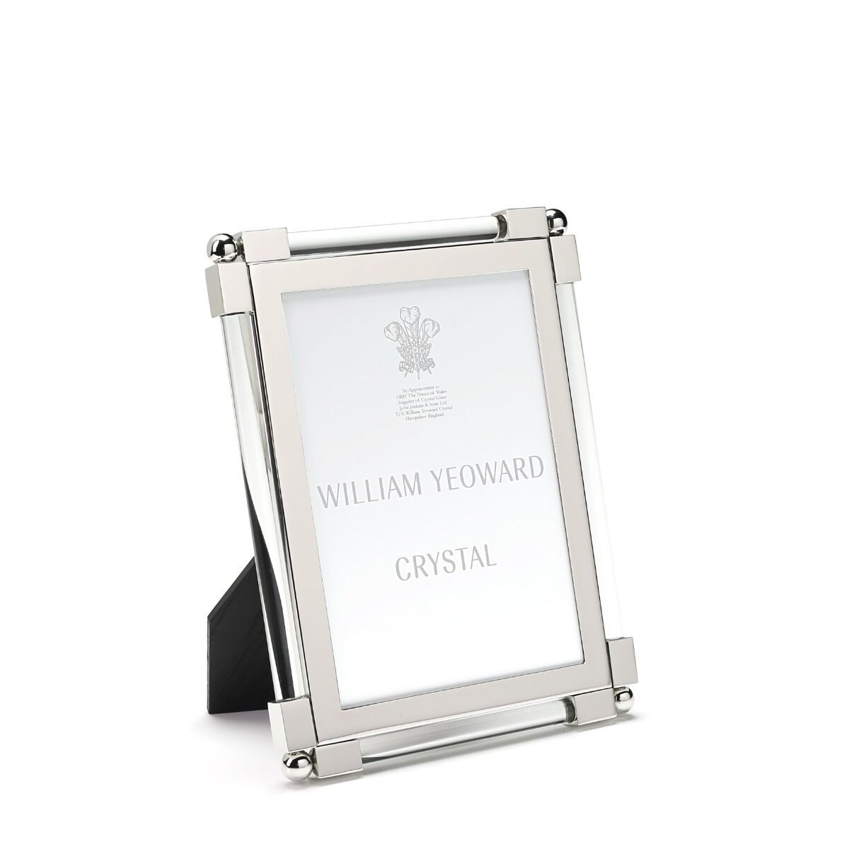 William Yeoward New Classic Clear 5" x 7", photo frame, on a white background