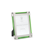 William Yeoward New Classic Moss Green 5" x 7" in Moss Green, photo frame, on a white background
