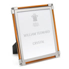 William Yeoward New Classic Amber 8" x 10" in Amber, photo frame, on a white background