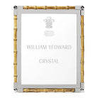 William Yeoward New Classic Bamboo 8" x 10" in Bamboo, photo frame, detail view