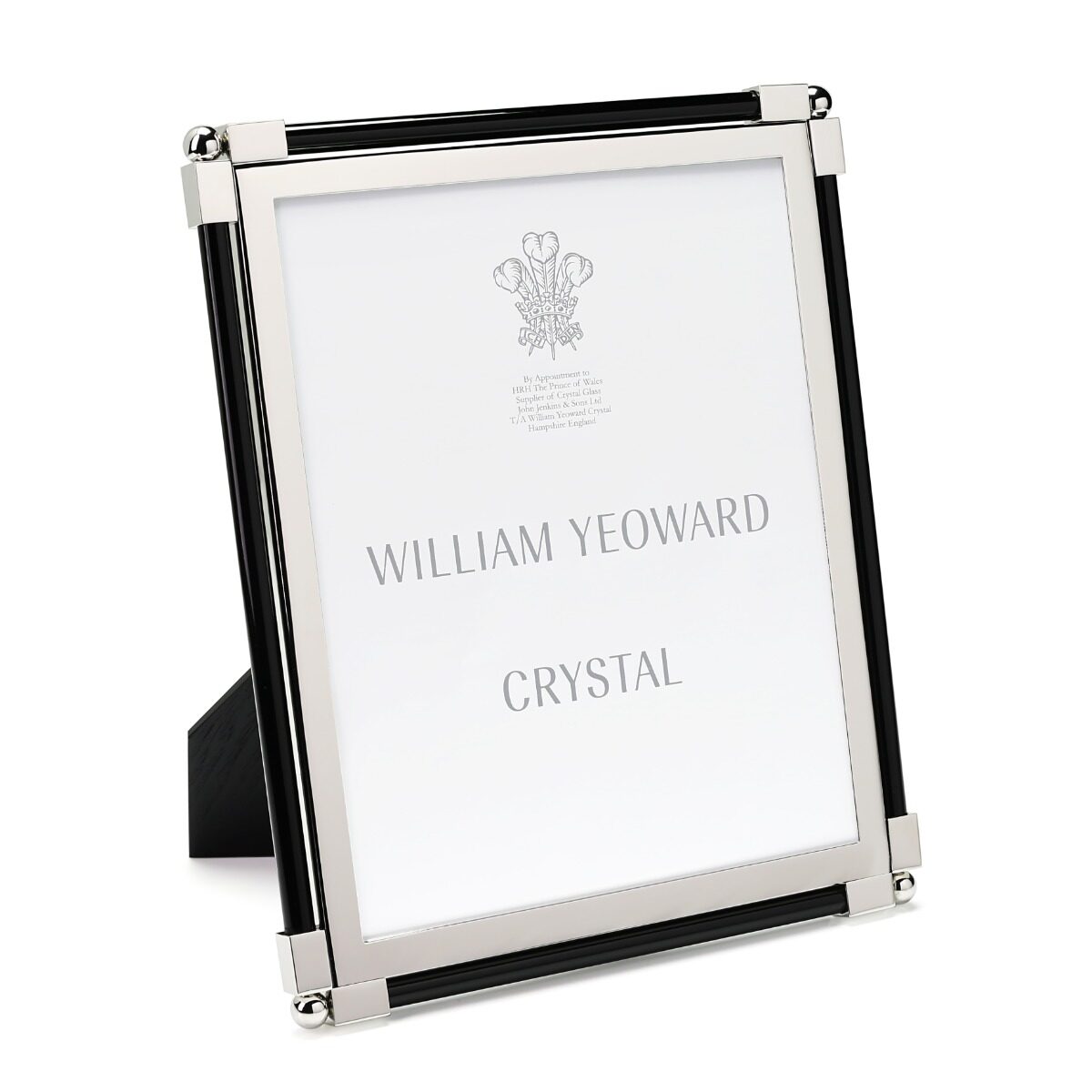 William Yeoward New Classic Black 8" x 10" in Black, photo frame, on a white background