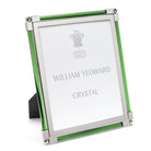 William Yeoward New Classic Moss Green 8" x 10" in Moss Green, photo frame, on a white background