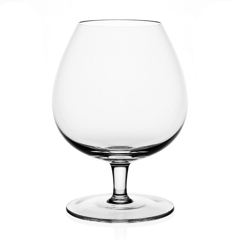 William Yeoward Olympia Brandy Glass 12oz, handmade crystal, on a white background