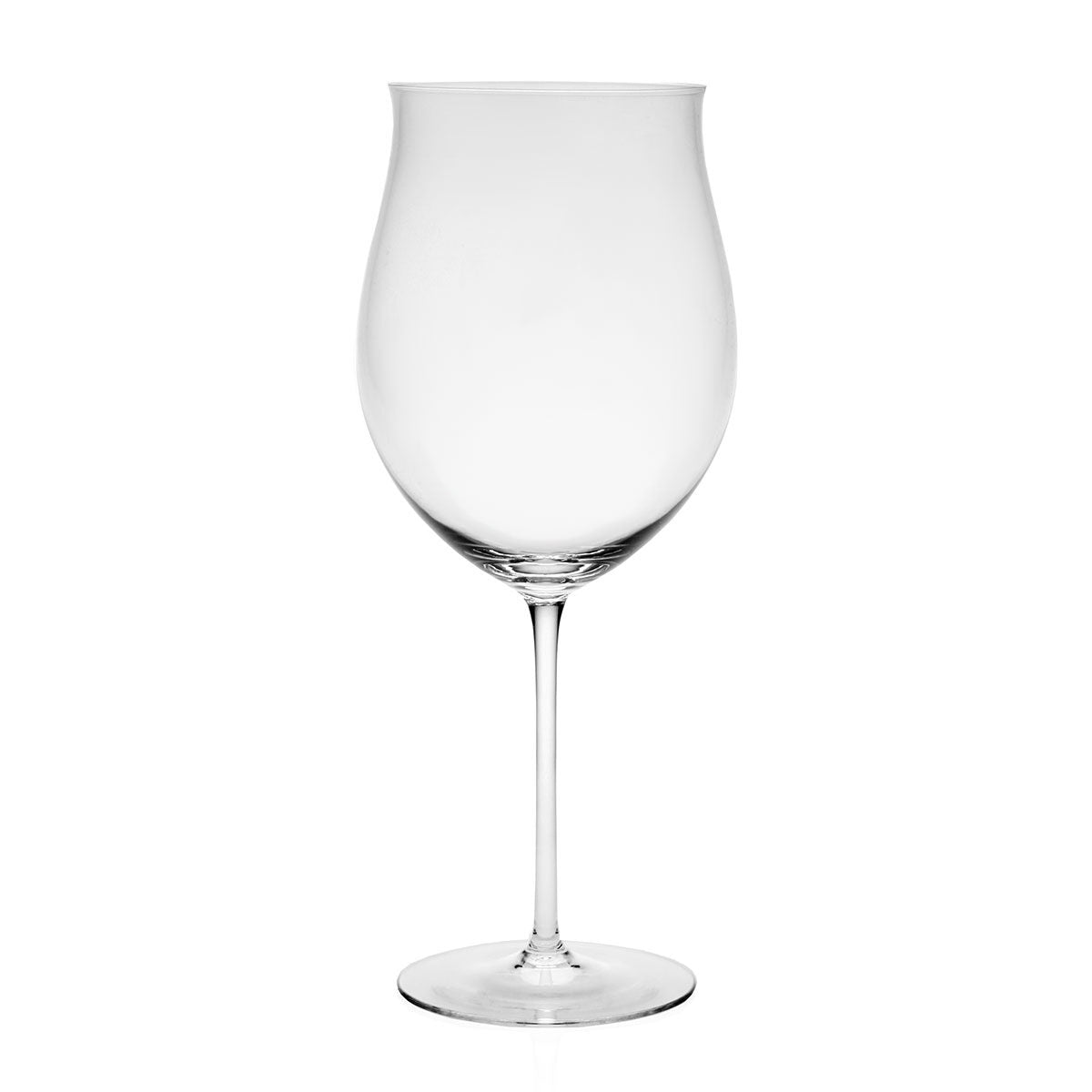 William Yeoward Olympia Burgundy, handmade crystal, on a white background