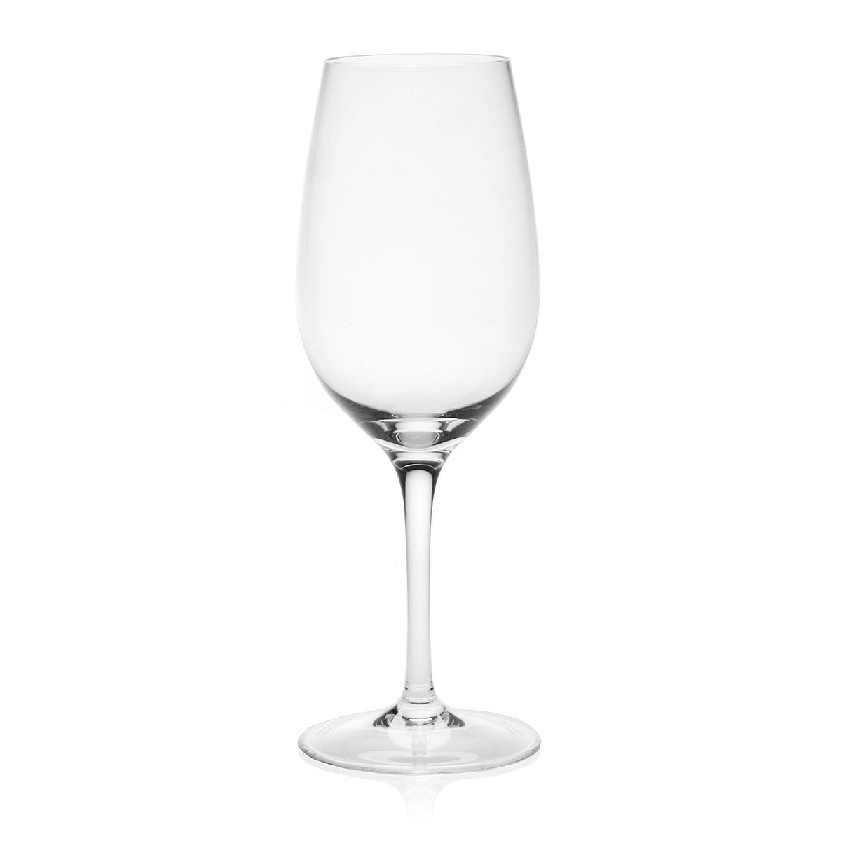 William Yeoward Olympia White Wine, handmade crystal, on a white background