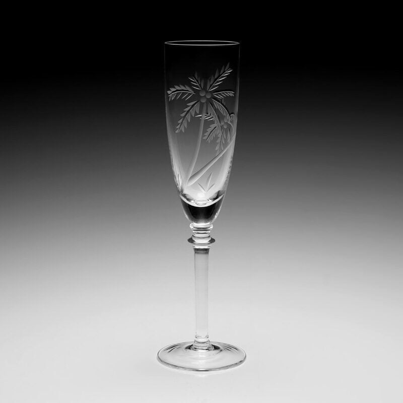 William Yeoward Palmyra Champagne Flute, handmade crystal, detail view