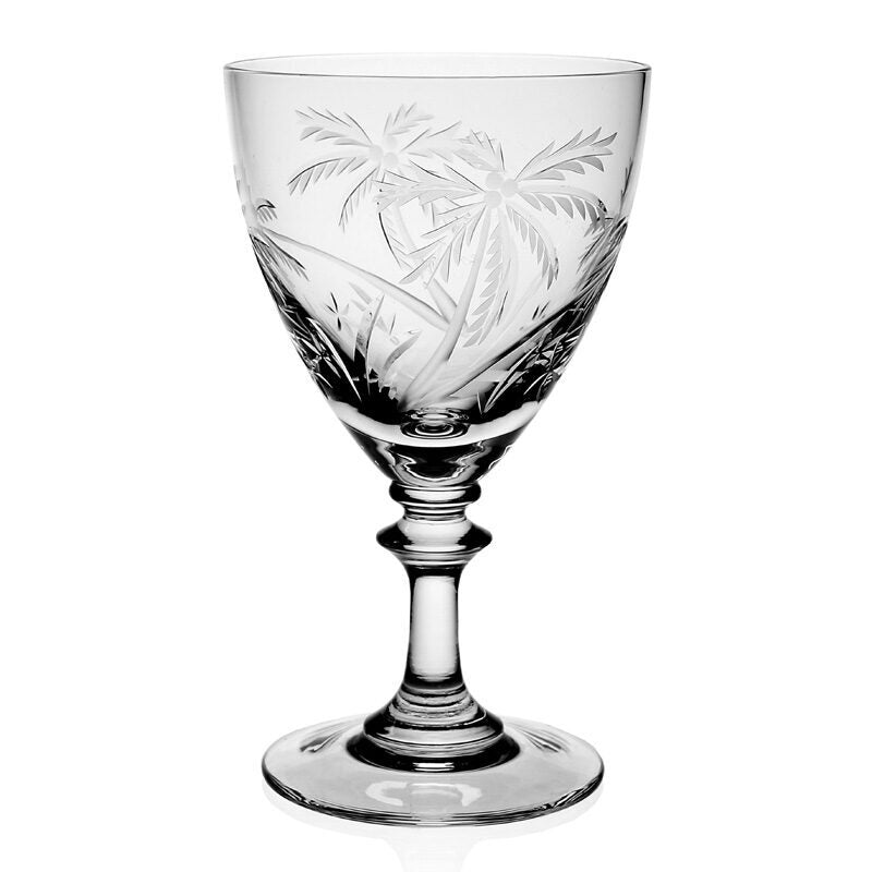 William Yeoward Palmyra Goblet, handmade crystal, on a white background