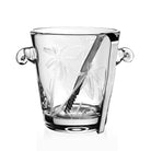 William Yeoward Palmyra Handled Ice Bucket, handmade crystal, on a white background