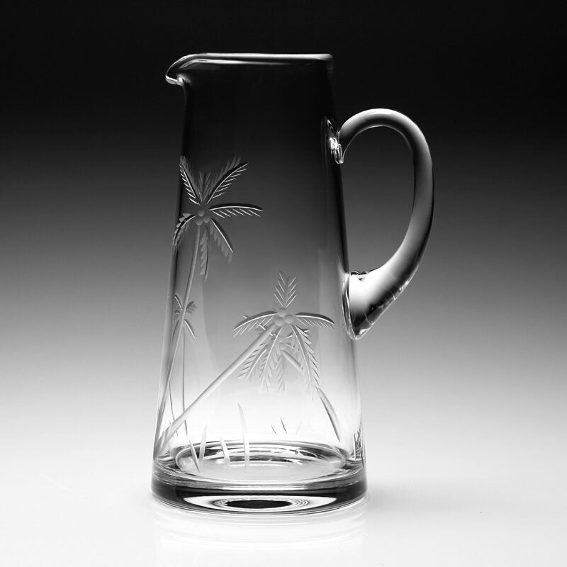 William Yeoward Palmyra Pitcher 3½ pint, handmade crystal, detail view