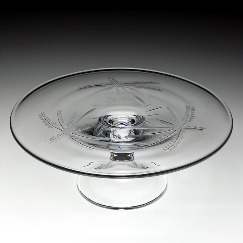 William Yeoward Palmyra Serving Platter 12" / 30cm, handmade crystal, detail view