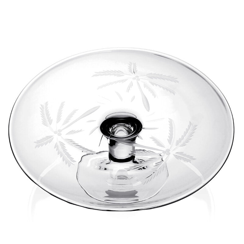 William Yeoward Palmyra Serving Platter 12" / 30cm, handmade crystal, detail view
