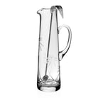 William Yeoward Palmyra Tall Cocktail Jug & Stirrer, handmade crystal, on a white background