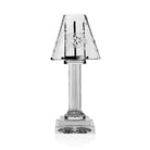 William Yeoward Pearl Candle Lamp 12" / 30.5cm, handmade crystal, on a white background