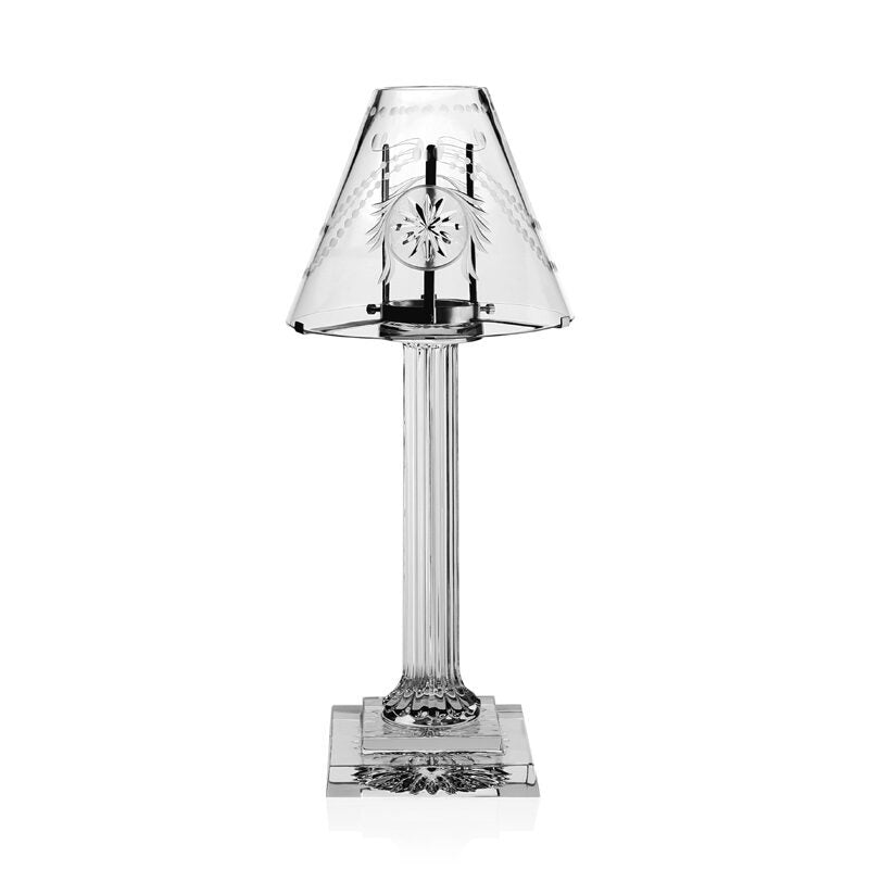 William Yeoward Pearl Candle Lamp 16" / 40.5cm, handmade crystal, detail view