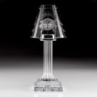 William Yeoward Pearl Candle Lamp 16" / 40.5cm, handmade crystal, on a white background