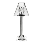William Yeoward Pearl Candle Lamp 18" / 46cm, handmade crystal, on a white background