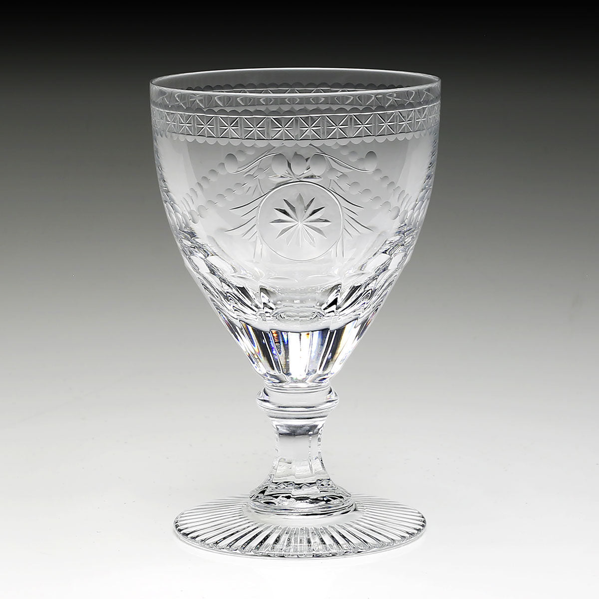 William Yeoward Pearl Goblet, handmade crystal, detail view