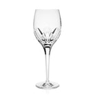 William Yeoward Penelope Bordeaux, handmade crystal, on a white background