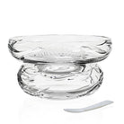 William Yeoward Persephone Caviar Server & Spoon 8¼" / 210mm, handmade crystal, on a white background