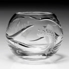 William Yeoward Persephone Rose Bowl Fish 4¼" / 120mm, handmade crystal, detail view