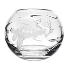 William Yeoward Persephone Rose Bowl Turtle 4¼" / 120mm, handmade crystal, on a white background