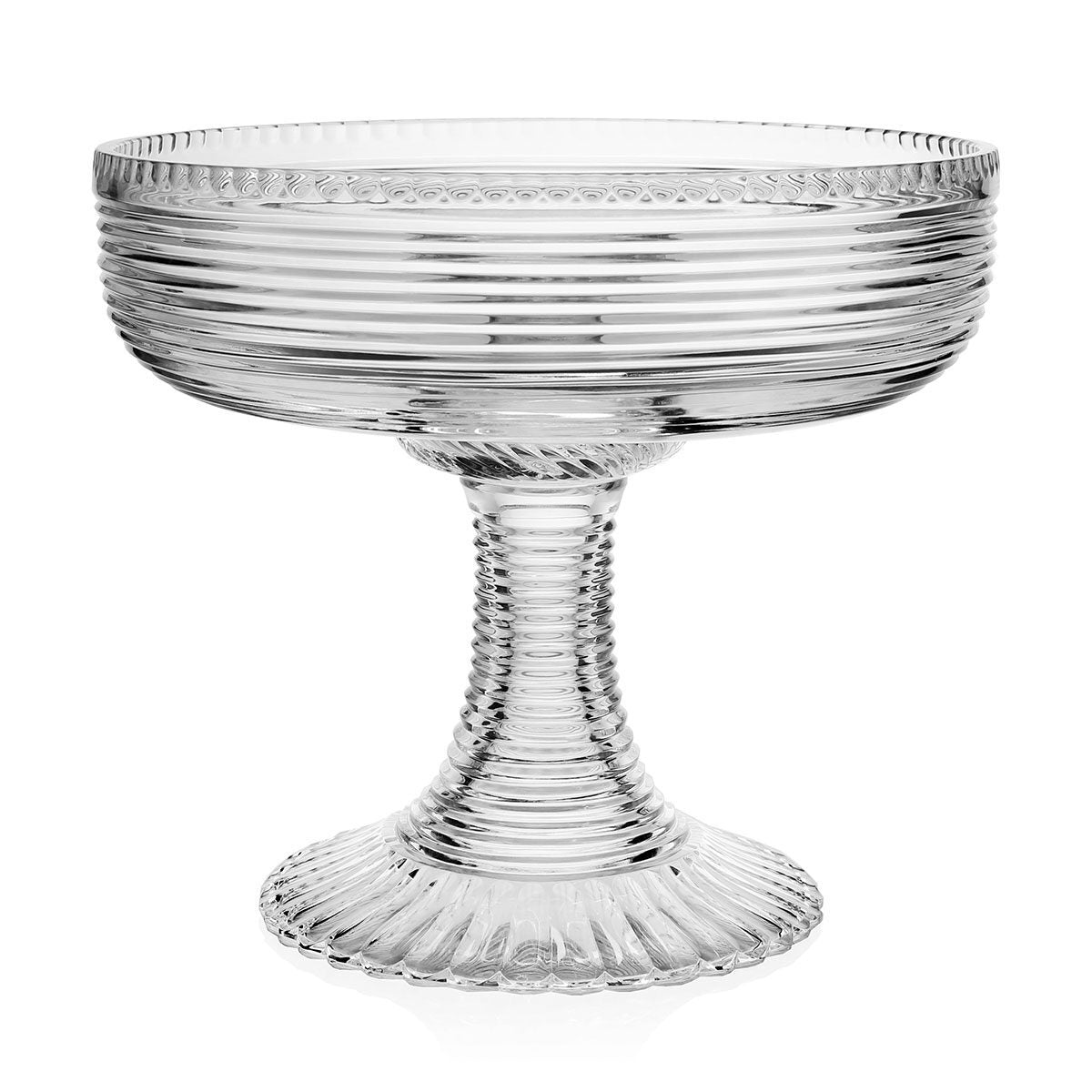 William Yeoward Phoebe Centrepiece 10¼" / 26cm, handmade crystal, on a white background