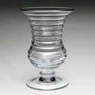 William Yeoward Ripples Footed Vase 11" / 28cm, handmade crystal, detail view