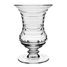 William Yeoward Ripples Footed Vase 11" / 28cm, handmade crystal, on a white background