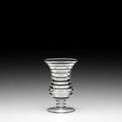 William Yeoward Ripples Footed Vase 4¾" / 120mm, handmade crystal, detail view