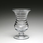 William Yeoward Ripples Footed Vase 8 ½" / 215mm, handmade crystal, detail view