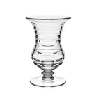 William Yeoward Ripples Footed Vase 8 ½" / 215mm, handmade crystal, on a white background