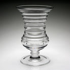 William Yeoward Ripples Large Footed Vase 16" / 40.5cm, handmade crystal, detail view