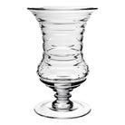 William Yeoward Ripples Large Footed Vase 16" / 40.5cm, handmade crystal, on a white background