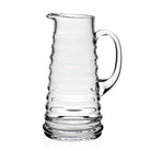 William Yeoward Ripples Pitcher 4 pint, handmade crystal, on a white background