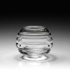 William Yeoward Ripples Rose Bowl 4" / 100mm, handmade crystal, detail view