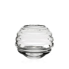 William Yeoward Ripples Rose Bowl 4" / 100mm, handmade crystal, on a white background