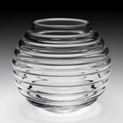 William Yeoward Ripples Rose Bowl 8" / 215mm, handmade crystal, detail view