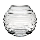 William Yeoward Ripples Rose Bowl 8" / 215mm, handmade crystal, on a white background