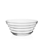 William Yeoward Ripples Serving Bowl 10" / 25.5cm, handmade crystal, on a white background