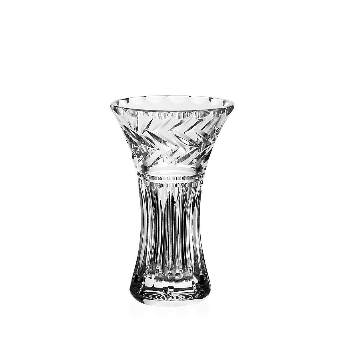 William Yeoward Rosie Posy Vase in Gift Box 4½" / 115mm, handmade crystal, on a white background