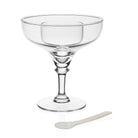 William Yeoward Sasha Seafood / Caviar Server, handmade crystal, on a white background