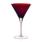 William Yeoward Scarlet Martini in Scarlet, handmade crystal, on a white background