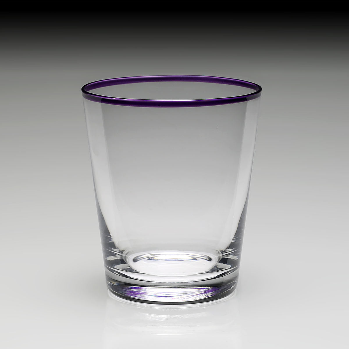 William Yeoward Siena Cocktail Tumbler Amethyst in Amethyst, handmade crystal, detail view