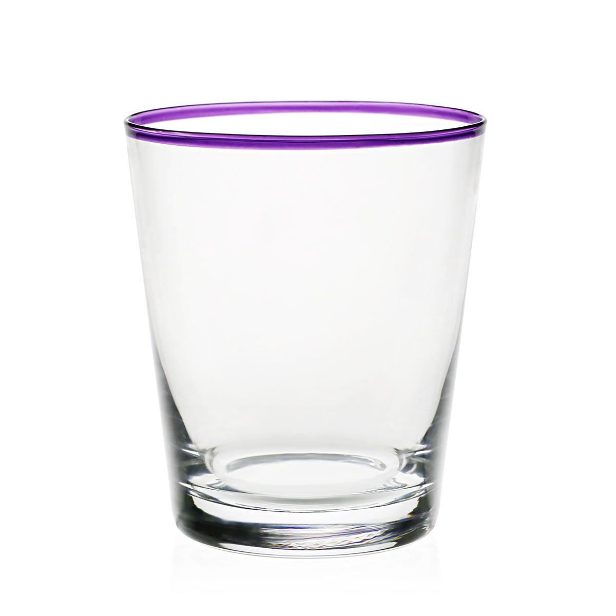 William Yeoward Siena Cocktail Tumbler Amethyst in Amethyst, handmade crystal, on a white background