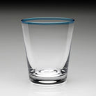 William Yeoward Siena Cocktail Tumbler Aqua in Aqua, handmade crystal, detail view