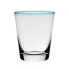 William Yeoward Siena Cocktail Tumbler Aqua in Aqua, handmade crystal, on a white background
