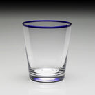 William Yeoward Siena Cocktail Tumbler Blue in Blue, handmade crystal, detail view