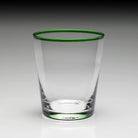 William Yeoward Siena Cocktail Tumbler Green in Green, handmade crystal, detail view